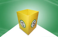 Dvds を促進するための光沢のあるラミネーションの黄色のボール紙の表示大箱