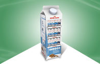 ミルク-カートン-は形のボール紙のミルクのためのフロア・ディスプレイの立場を陳列だな