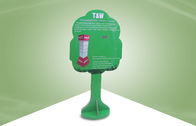 木の形の緑のステッカーの広告の表示のための小型ボール紙の立ち客