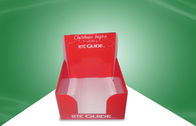 赤いクリスマスのギフトのボール紙のカウンタートップは CMKY のオフセット印刷との再生利用できる表示します