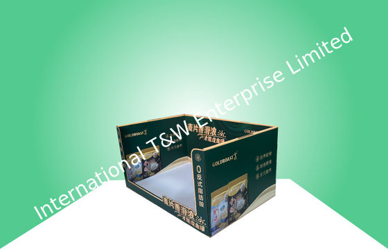 購入 旋回待避の設計のコーンミール/食糧を販売するためのウォールマートのボール紙PDQの皿 online manufacture
