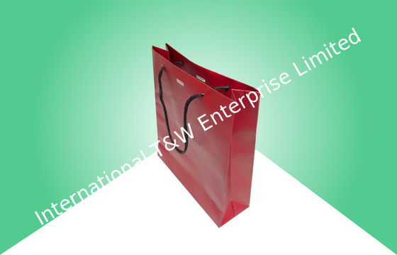 良い価格 固い底紙の買い物袋 ハンドル付き オーダーメイドロゴ オンライン