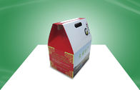 注文の段ボール紙箱の食糧/ギフトのための上昇のハンドルが付いている包装のカートン箱
