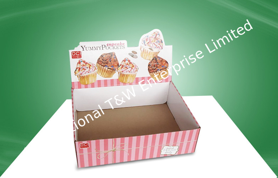購入 紫外線コーティングが付いている注文のコップのケーキのカウンタートップの陳列ケースの荷箱 online manufacture