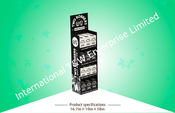 購入 光沢のあるラミネーションが付いている頑丈な4 Shlefの飲み物POSのボール紙の表示 online manufacture