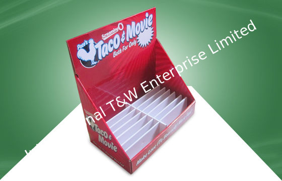 良い価格 赤いボール紙のカウンタートップはボール紙の大人プロダクトのための卓上のディスプレイ・ケースを表示します オンライン