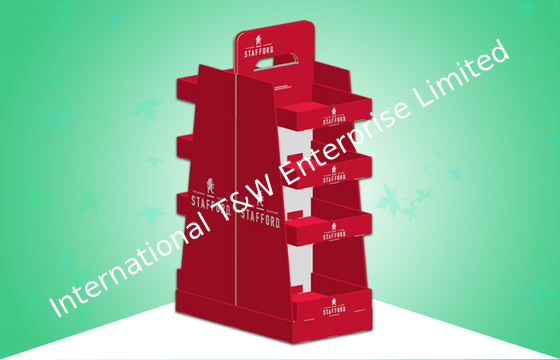 良い価格 頑丈なボール紙Posの表示Adverstizingのための二重表面ショー4の棚 オンライン