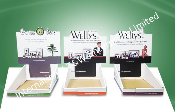 良い価格 習慣の幅調節可能なボール紙のカウンタートップは Skincare の美容製品を表示します オンライン