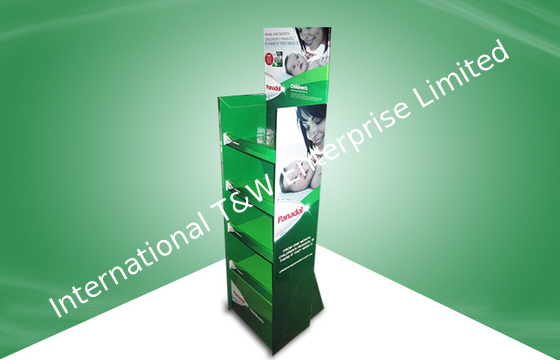 良い価格 Eco友好的なPOPのボール紙の表示、薬のための緑の注文のボール紙の表示 オンライン