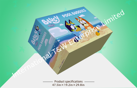 半分パレット350gsm CCNBはおもちゃのための包装箱SGSを波形を付けた