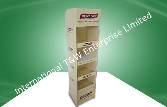 良い価格 4 つは環境に優しく立つ食糧 POP ボール紙の表示ボール紙の床に棚に置きます オンライン